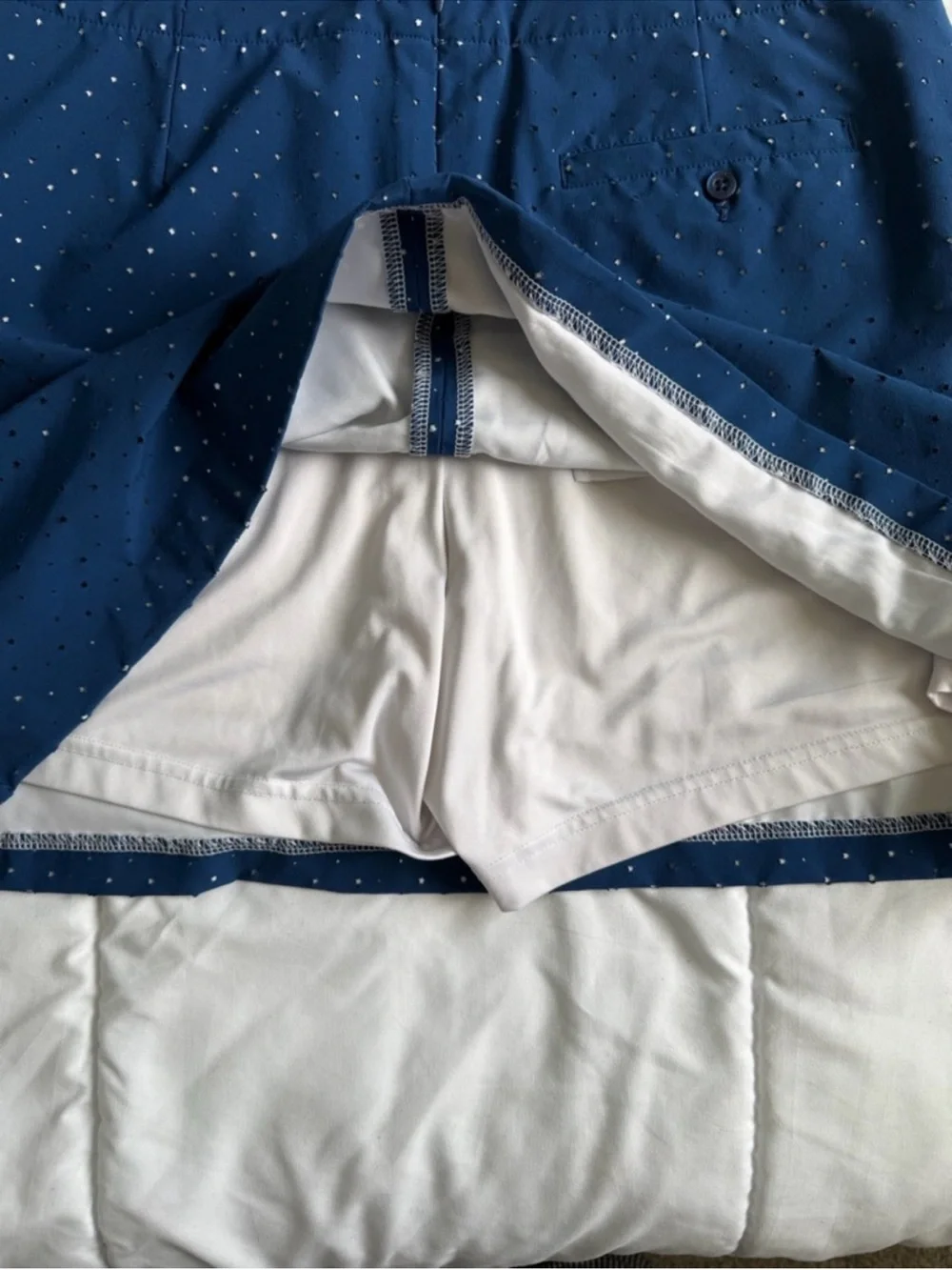 Lady Hagen Blue Tennis Skort Size 10 Built In Shorts Golf Athletic
